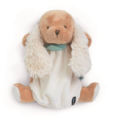  les amis handpuppet caramel the dog beige white 